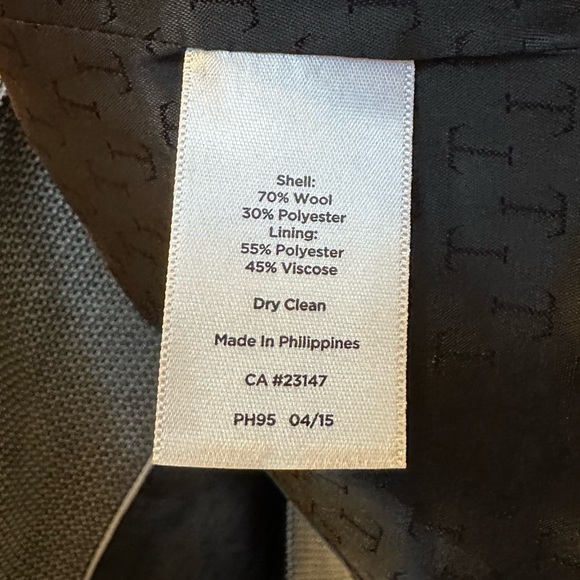 Wool Grey Talbots Blazer - Picture 3 of 4